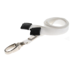 Digital ID 10mm Recycled Plain White Lanyards with Metal Lobster Clip (Pack of 100)