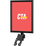 CTA Digital ADD-GRAPHIC sign holder/information stand Plastic Black