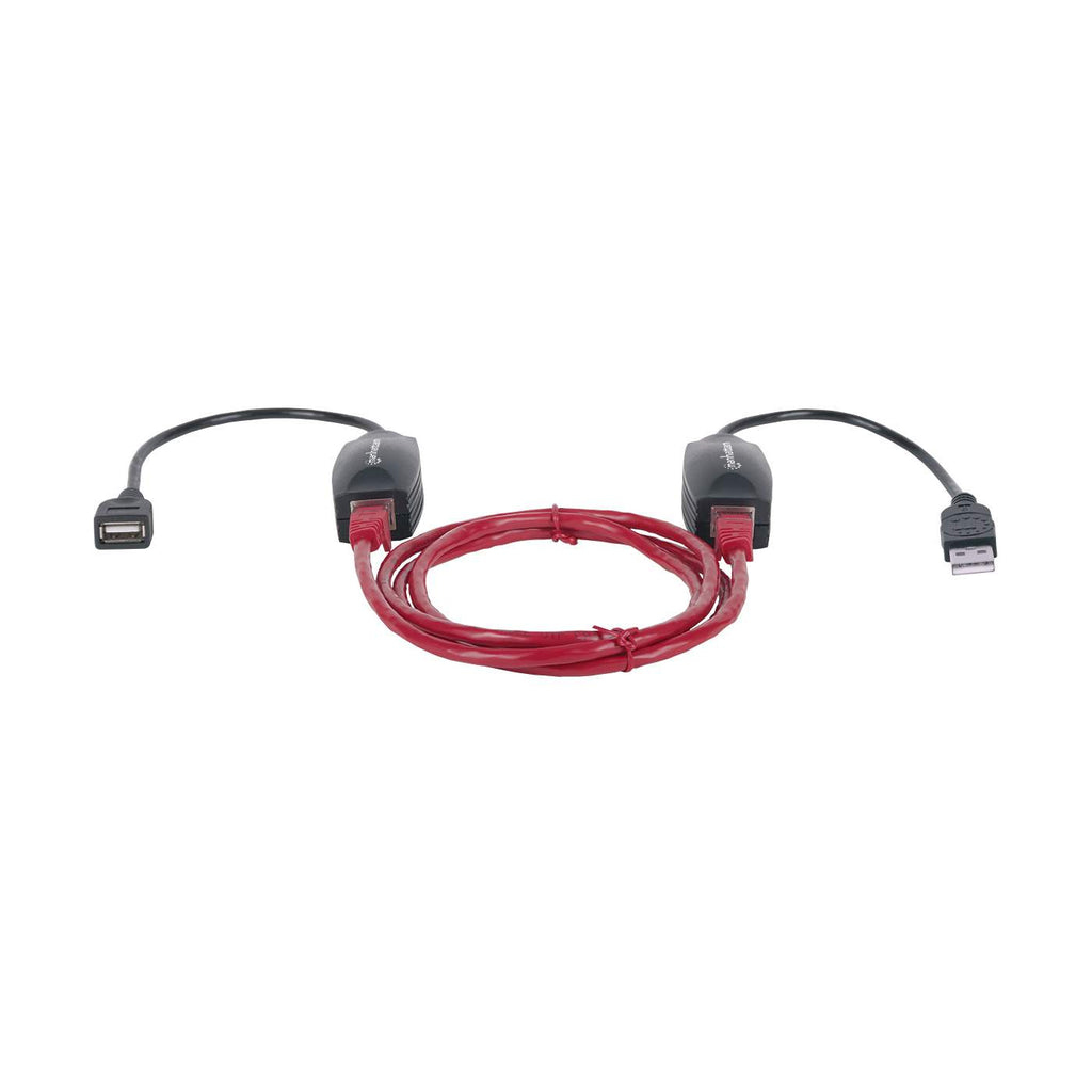Image of Manhattan USB-A Line Extender, for use with RJ45 network cable...