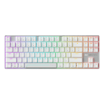 CHERRY MX 8.2 Pro TMR Wireless keyboard Gaming USB + RF Wireless + Bluetooth QWERTY US International Silver, White
