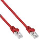 InLine Patch Cable F/UTP Cat.5e red 0.3m
