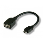 Techly ICOC-UOTG-194 USB cable 0.2 m USB 2.0 USB A Micro-USB B Black