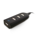Dynamode USB-H41 interface hub 480 Mbit/s Black