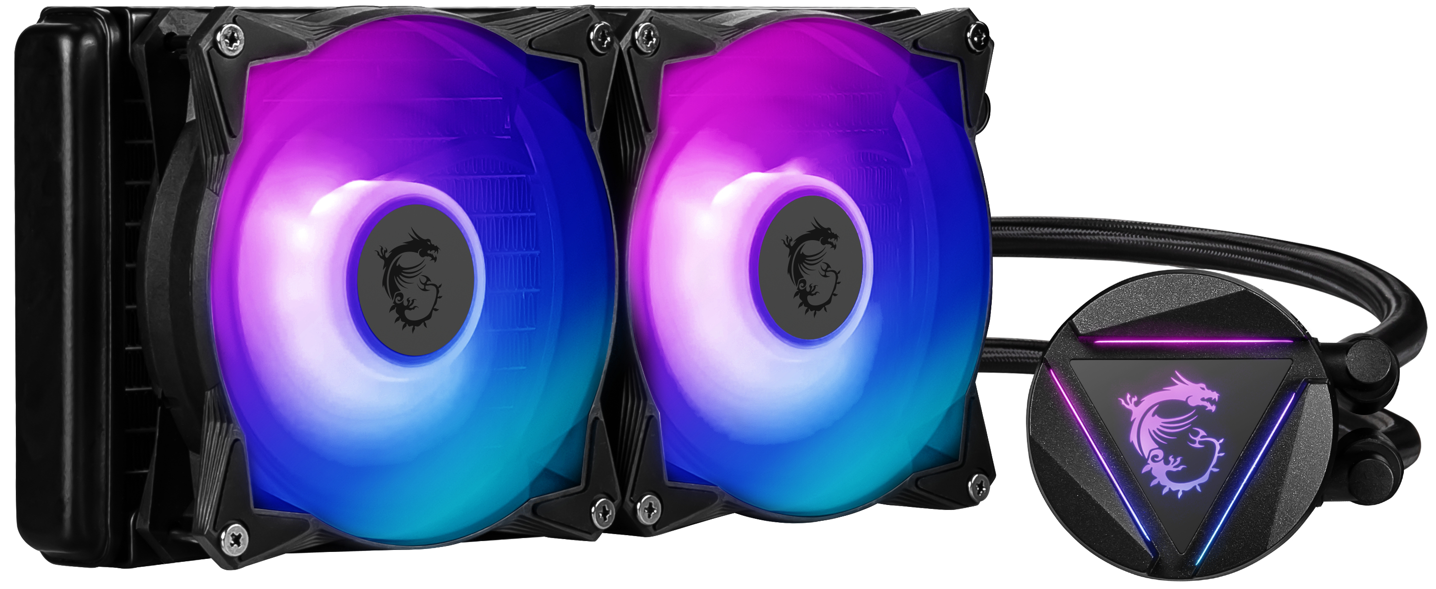Image of MSI MAG CORELIQUID 240R V2 Liquid CPU Cooler '240mm Radiator, 2x...