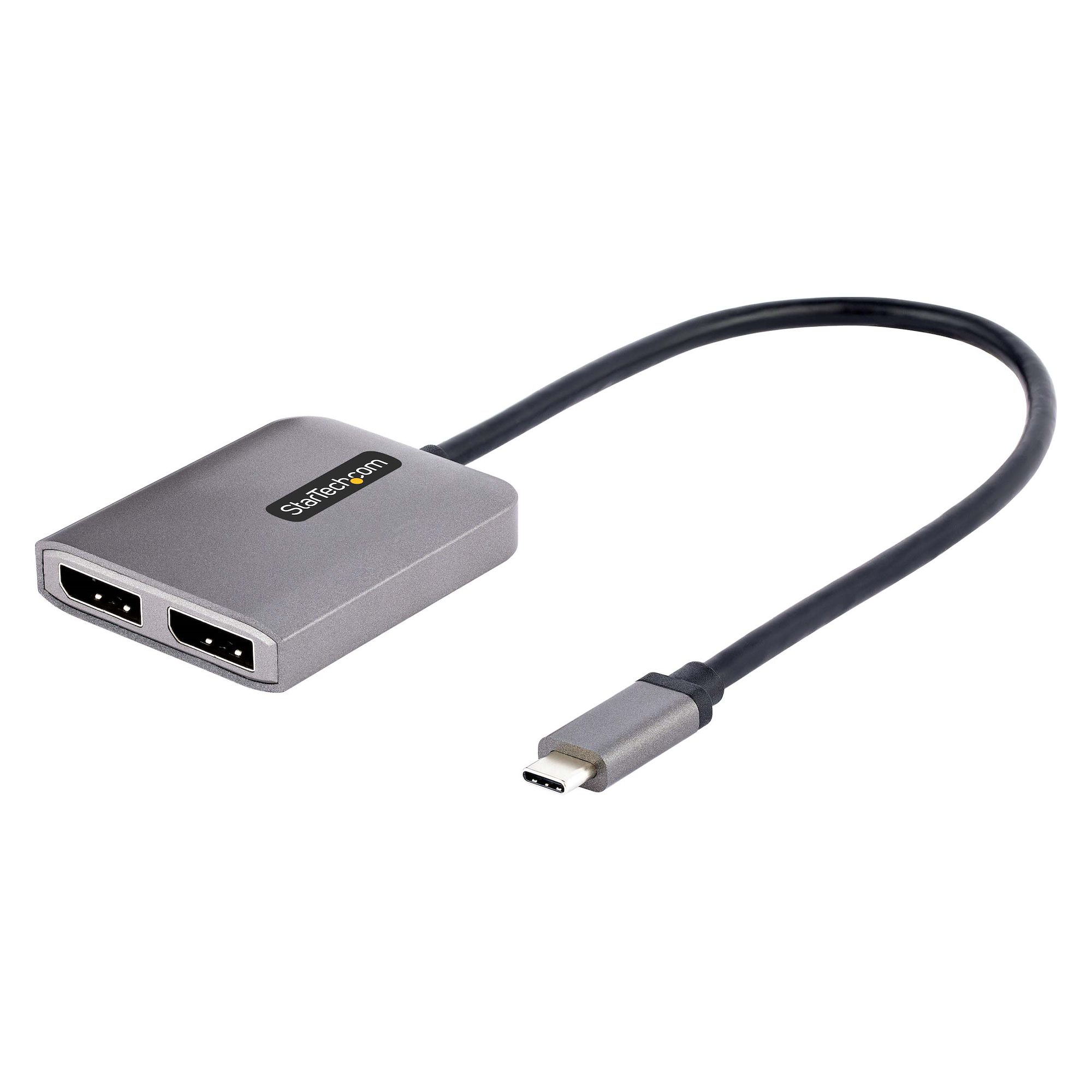 Image of StarTech.com USB-C to Dual Displayport 1.4 Adapter, USB Type-C...