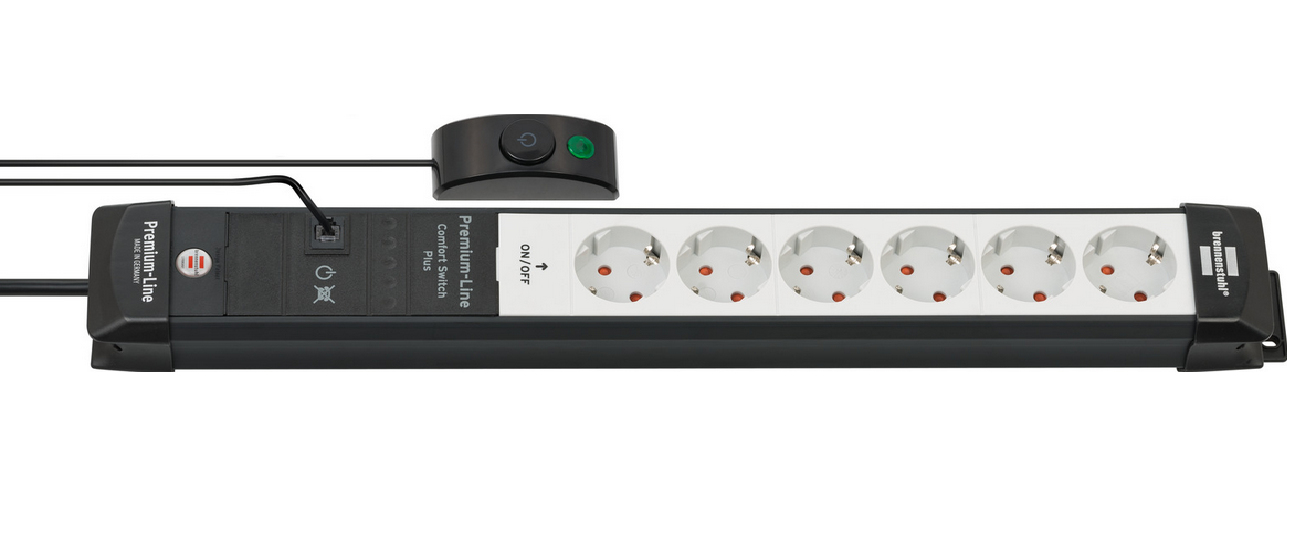 Image of Brennenstuhl Premium-Line power extension 3 m 6 AC outlet(s)...