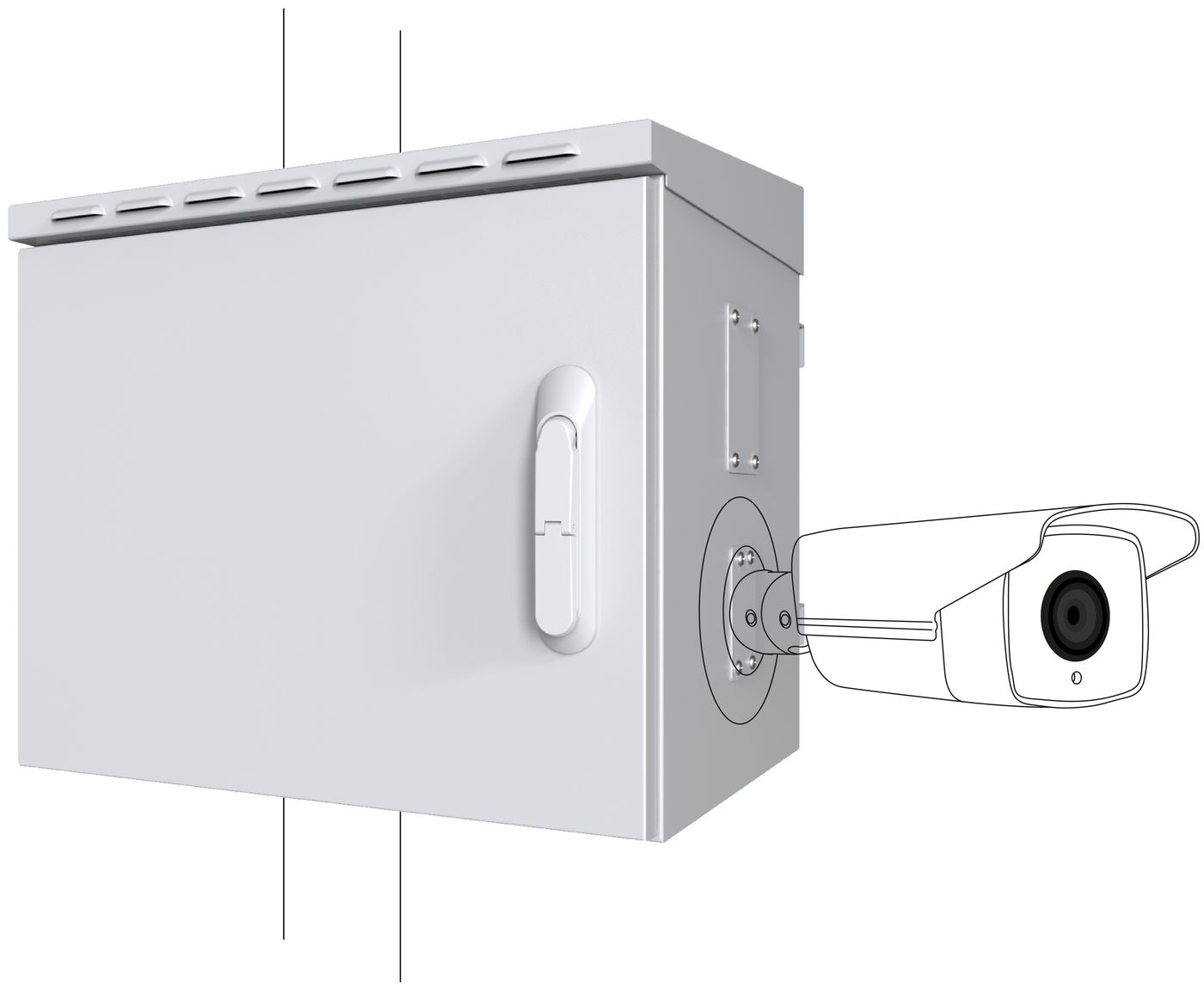 Image of Lanview RCCTV005 rack cabinet 0U White