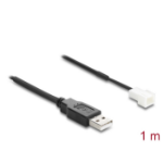 DeLOCK Fan Cable USB 2.0 Type-A male to 3 pin (2 pins connected) fan connector male 1 m
