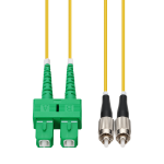 AddOn Networks 8m ASC to FC Yellow OS2 Duplex OFNR (Riser-Rated) SMF Fiber Patch Cable
