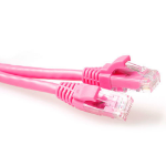 ACT Roze 5 meter U/UTP CAT6 patchkabel snagless met RJ45 connectoren