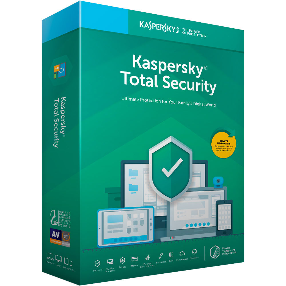 Kaspersky Total Security Seguridad antivirus Base Español 5 licencia(s