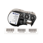 Brady M4-90-422/R6000HF DirectLabel Etikettes Polyester black on white 19,05mm x 38,10mm 180 pcs for Brady 25.4mm/38.1mm