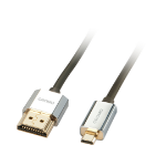 Lindy 0.5m CROMO Slim High Speed HDMI to Micro HDMI Cable with Ethernet