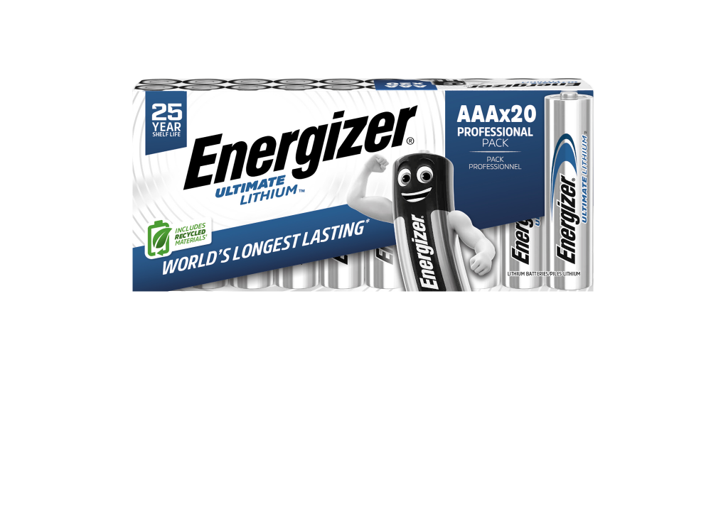 Energizer Lithium AAA Battery Pack of 20