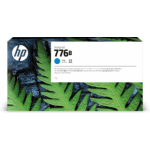 HP 776B 1-liter Cyan Ink Cartridge