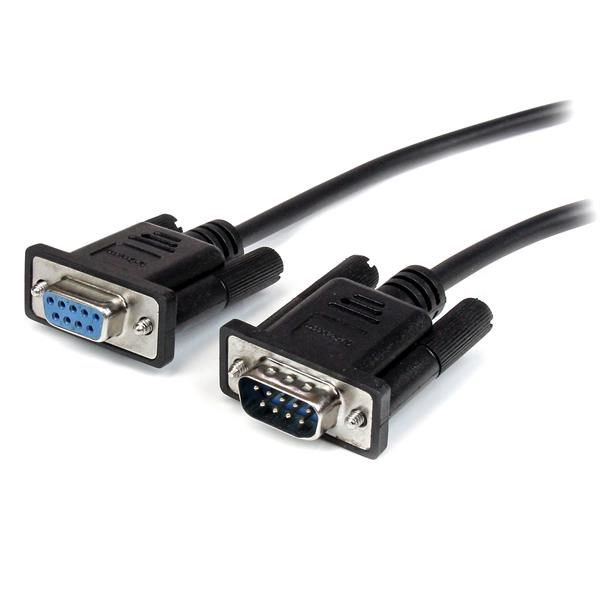 Image of StarTech.com 3m Black Straight Through DB9 RS232 Serial Cable - M/F