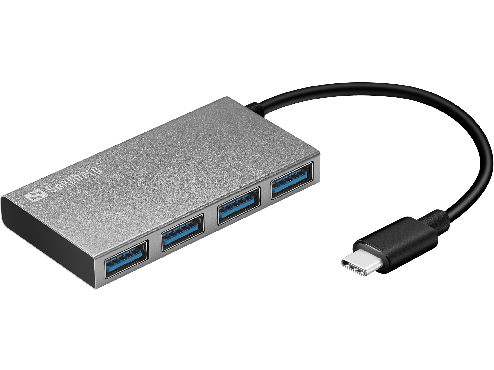 Image of Sandberg USB-C to 4 xUSB 3.0 Pocket Hub