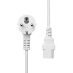 ProXtend Angled Type F (Schuko) to C13 Power Cable, White 3m