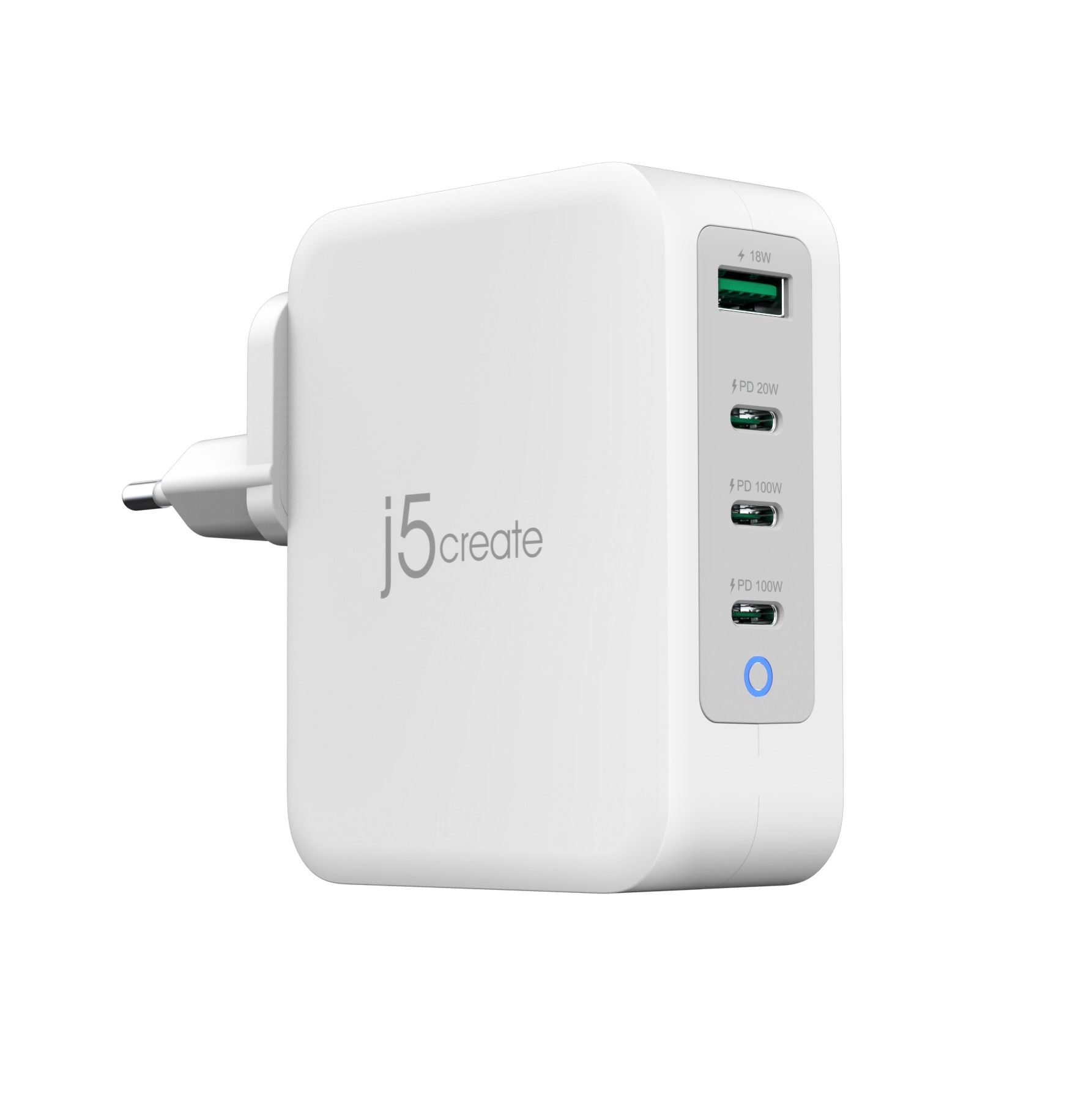Image of j5create JUP43130E-EN - 130W GaN USB-C® 4-Port Charger - EU