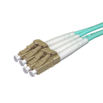 Cablenet 30m OM3 50/125 LC-LC Duplex Aqua LSOH Fibre Patch Lead