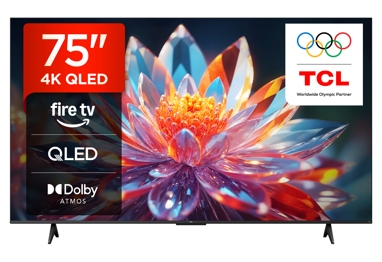 Tcl T6c -Uk 75 Inch Qled 4K Hdr 10+ Dolby Vision & Atmos Smart Fir