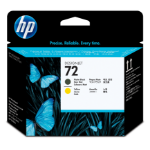HP C9384A/72 Printhead black matt + yellow for HP DesignJet T 1100/1200/1300/620