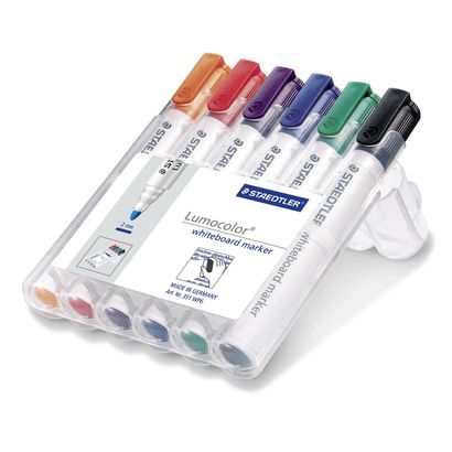 Staedtler Lumocolor whiteboard 351 marker 6 pc(s) Bullet tip...
