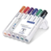 Staedtler Lumocolor whiteboard 351 marker 6 pc(s) Bullet tip Black, Blue, Green, Orange, Red, Violet