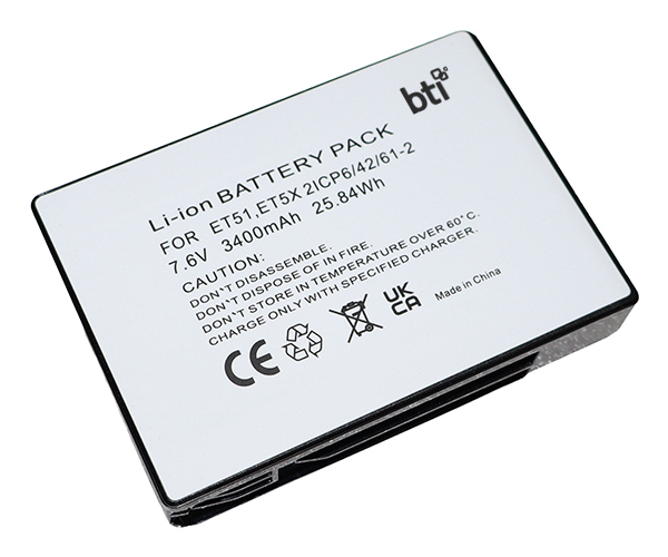 BTI Replacement battery for Zebra ET55 ET50 ET56 ET51 ET4X ET5X 1 cell