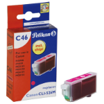 Pelikan 4106629/C46 Ink cartridge magenta, 765 pages ISO/IEC 24711 9ml (replaces Canon CLI-526M) for Canon Pixma IP 4850/MG 5350/MG 6150/MG 6250/MX 885