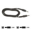 Mercodan 3.5mm, M-M, 20m audio cable Black