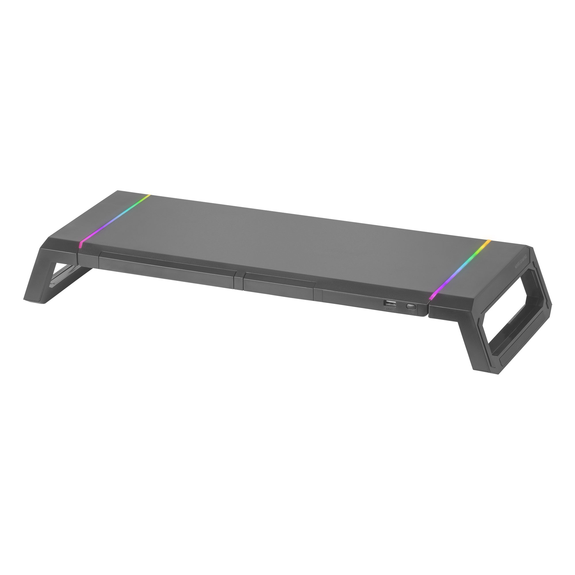 Mars Gaming MGS-ONE Black Chroma RGB Monitor Stand Adjustable Size Sma