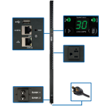 Tripp Lite PDUMNV30LX power distribution unit (PDU) 24 AC outlet(s) 0U Black