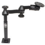 RAM Mounts Tele-Pole with 8" & 9" Poles, Double Swing Arms & Round Plate