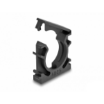 DeLOCK Cable sleeve holder with locking clip 25 mm 4 pieces black