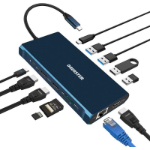 FDL 12-IN-1 USB-C TO 2xHDMI/ 1xDP/ RJ45/ 2xUSB A/ 2x USB C/ 2xSD