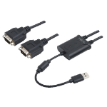 LogiLink AU0031 serial cable Black USB Type-A DB-9