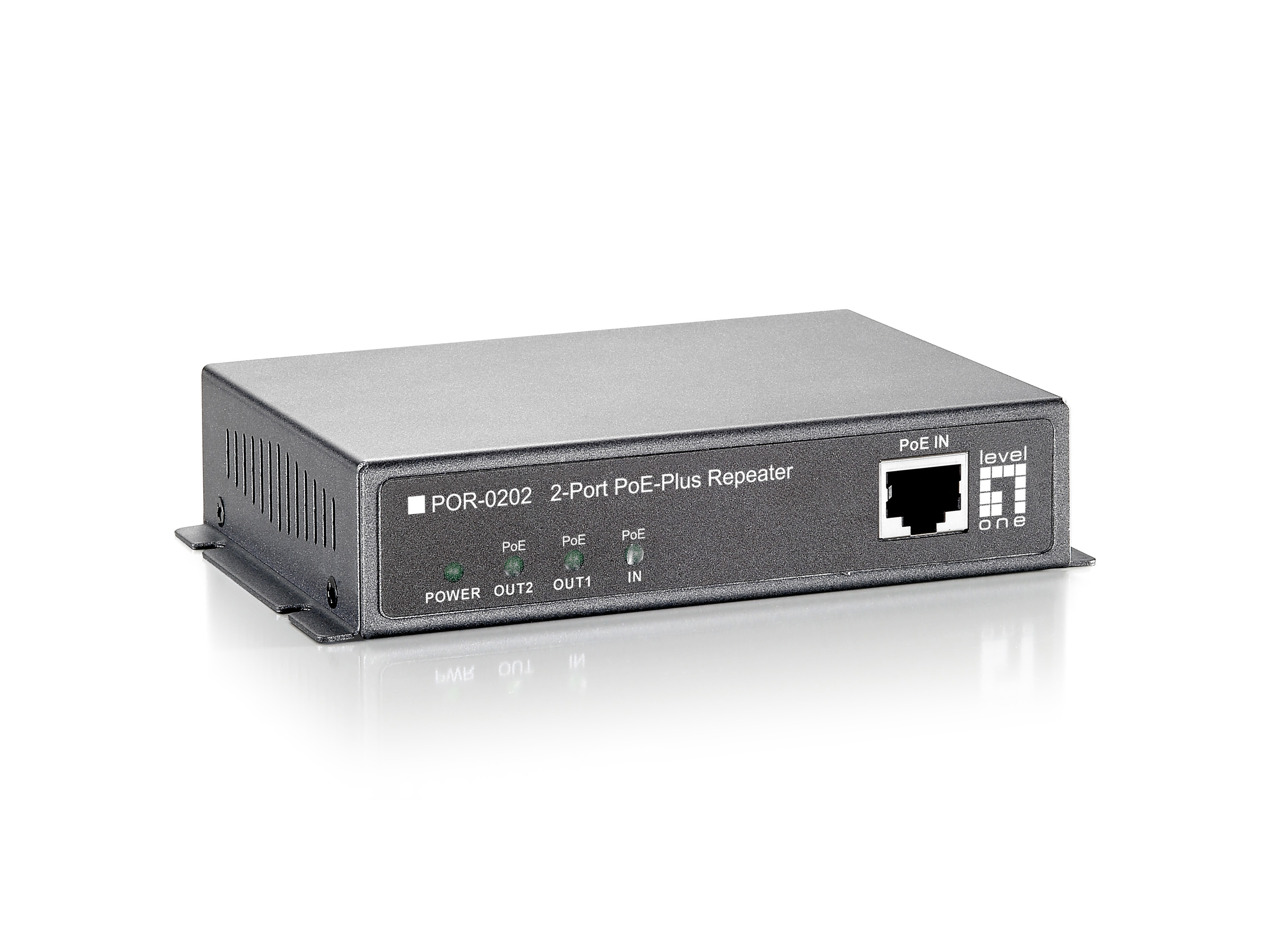 Image of LevelOne PoE Repeater, Cascadable, 2 PoE Outputs