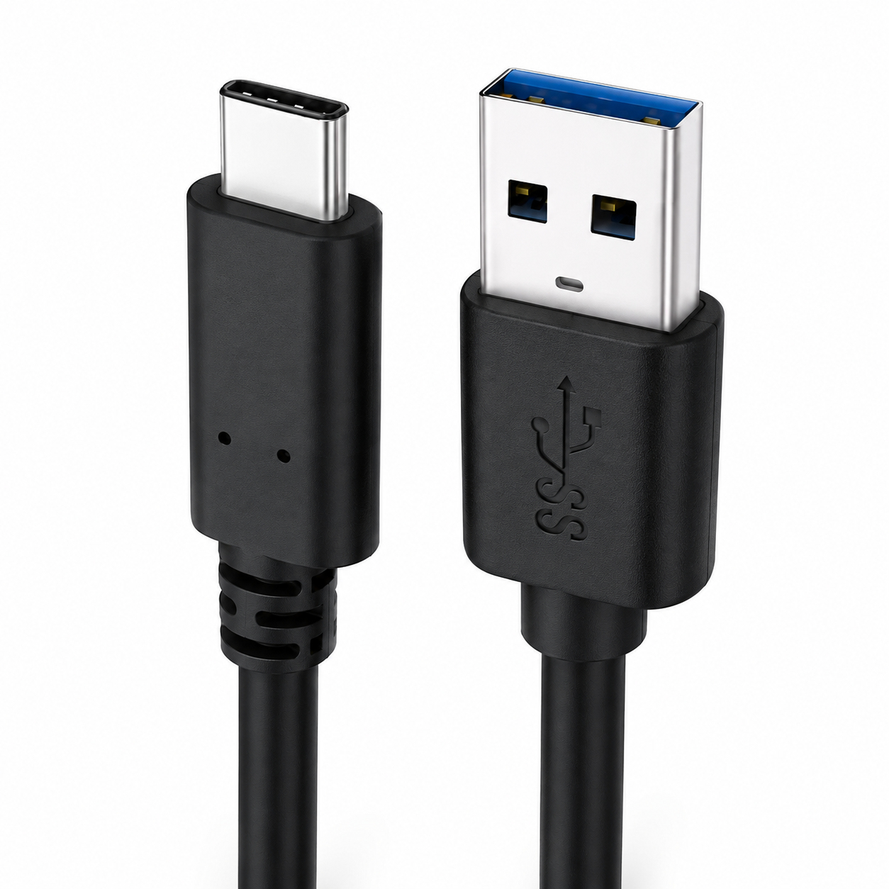 USB (Male) to type C (Male) Cable 0.5M Black thumbnail