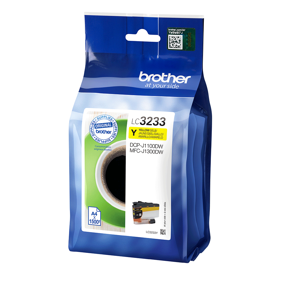 Image of Brother LC-3233Y Ink cartridge yellow, 1.5K pages for Brother...