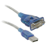 C2G Port Authority USB Serial DB9 Adapter Cable 18" serial cable Blue 18.1" (0.46 m) USB Type-A DB-9