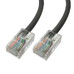 Videk Unbooted 24 AWG Cat5e UTP RJ45 Patch Cable Black 15Mtr -