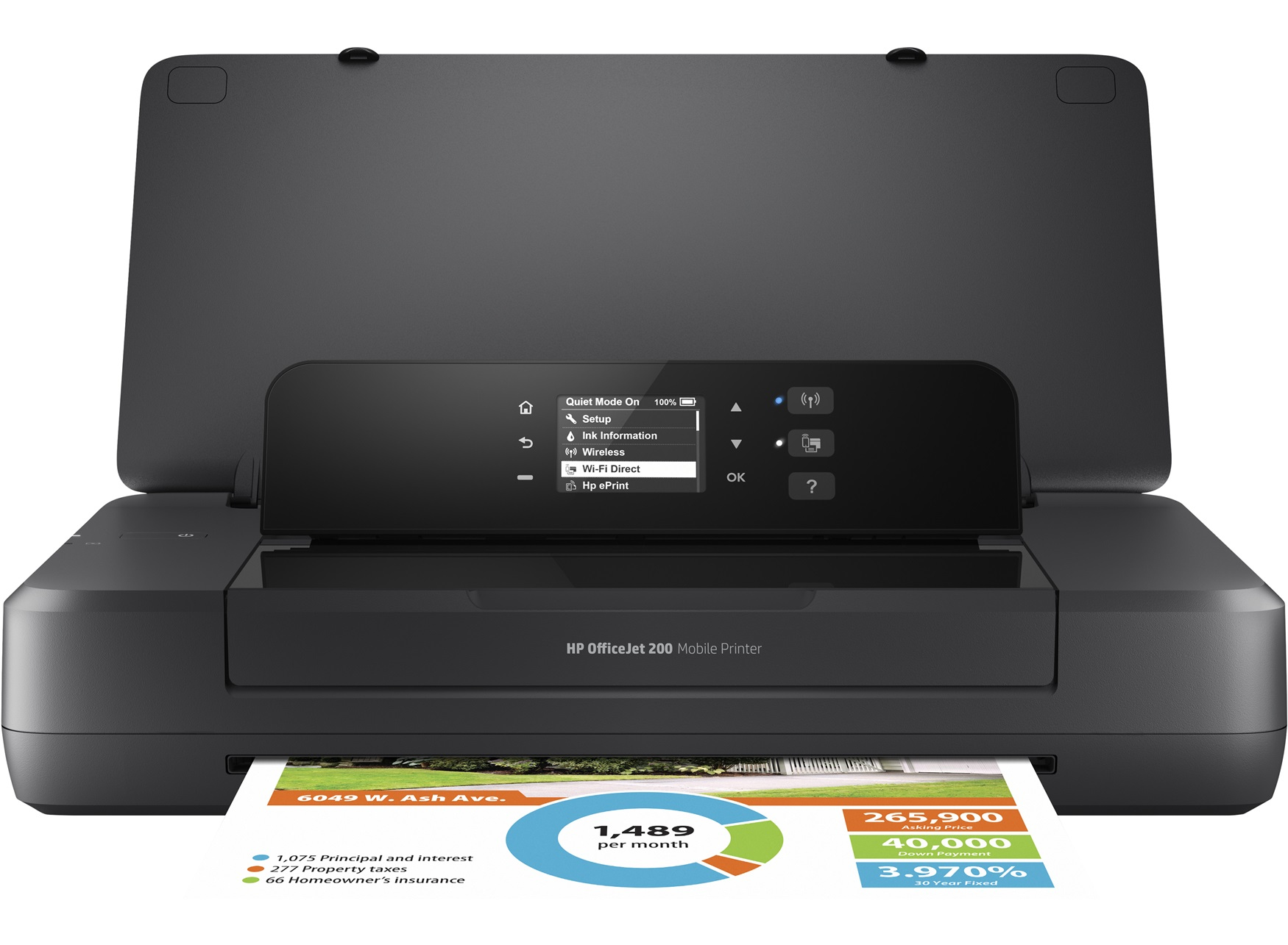 HP Officejet 200 Mobile inkjet printer Colour 4800 x 1200 DPI A4 WiFi