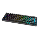 Deltaco Gaming GAM-100-DE toetsenbord Gamen USB + RF Wireless + Bluetooth QWERTZ Duits Zwart