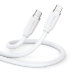 ALOGIC Elements Silicone 5A/240W USB2 USB-C to C Male Cable with cable tie White 1m