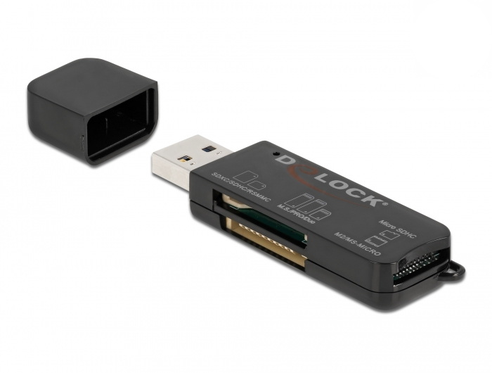 Image of DeLOCK 91757 card reader USB 3.2 Gen 1 (3.1 Gen 1) Type-A Black