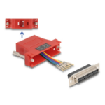 DeLOCK D-Sub 25 pin female to RJ12 female Assembly Kit red
