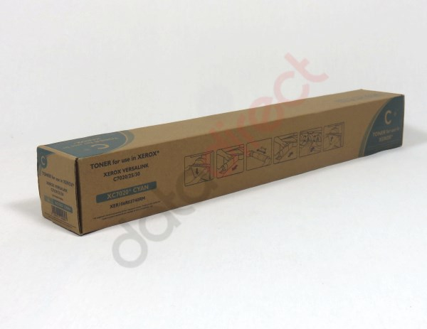 Data Direct Xerox Versalink C7020 25 30 Cyan Toner Remanufactured 16.5