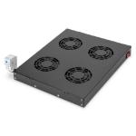 Digitus DN-19 FAN-4-HO-SW rack-toebehoren Geventileerd blind paneel
