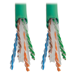 Tripp Lite N224-01K-GN networking cable Green 12000" (304.8 m) Cat6 U/UTP (UTP)